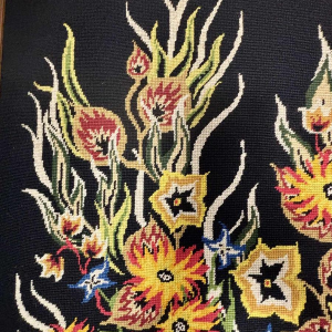 O. Caly, tapestry "Soir de rêve" Atelier d'Art Contemporain La Lice, ca 1960-1970