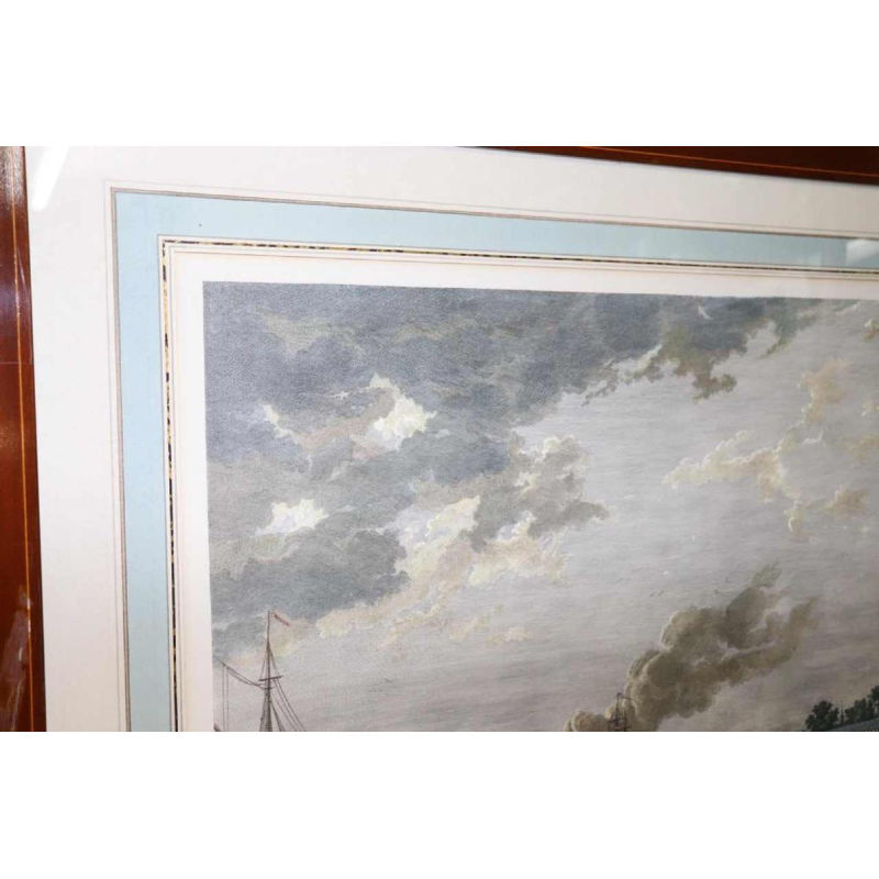 Aquarel ets "Le Port de Rochefort" Le Bas - Cochin fils - Vernet 1767