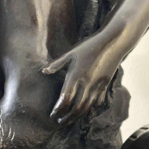 Bronze group representing a young woman and her two children, after Clodion, 19th century