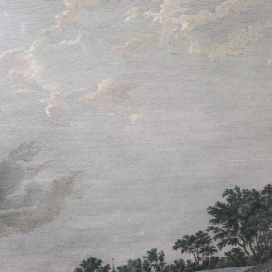 Eau-Forte aquarellée "Le Port de Rochefort" Le Bas - Cochin fils - Vernet 1767