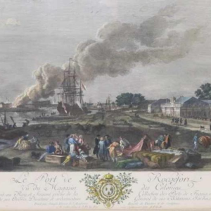 Aquarel ets "Le Port de Rochefort" Le Bas - Cochin fils - Vernet 1767