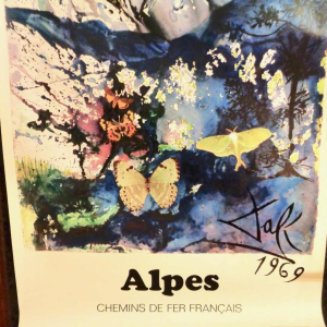 Salvador Dali - 5 affiches créées pour la SNCF - 1969-1970