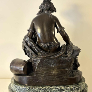 Bronze group representing a young woman and her two children, after Clodion, 19th century