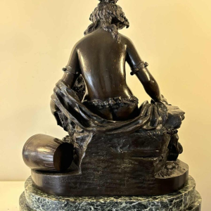 Bronze group representing a young woman and her two children, after Clodion, 19th century