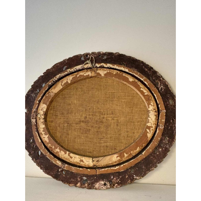 Piero Galanti 'Still life - fruit and flowers' pair of oval oils on canvas, 20th century