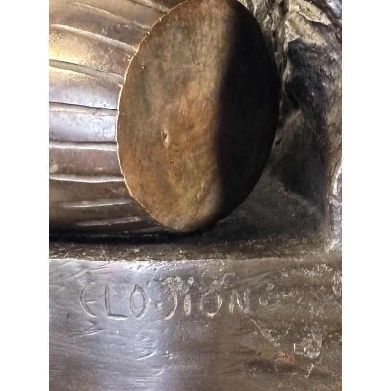 Groupe en bronze représentant une faunesse et ses deux enfants, d'après Clodion, 19e siècle