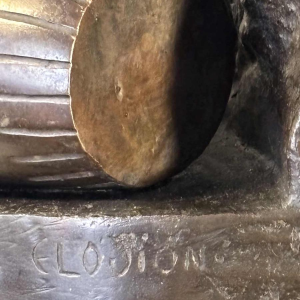 Groupe en bronze représentant une faunesse et ses deux enfants, d'après Clodion, 19e siècle