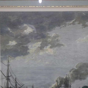 Aquarel ets "Le Port de Rochefort" Le Bas - Cochin fils - Vernet 1767