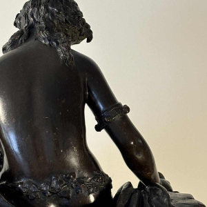 Bronze group representing a young woman and her two children, after Clodion, 19th century