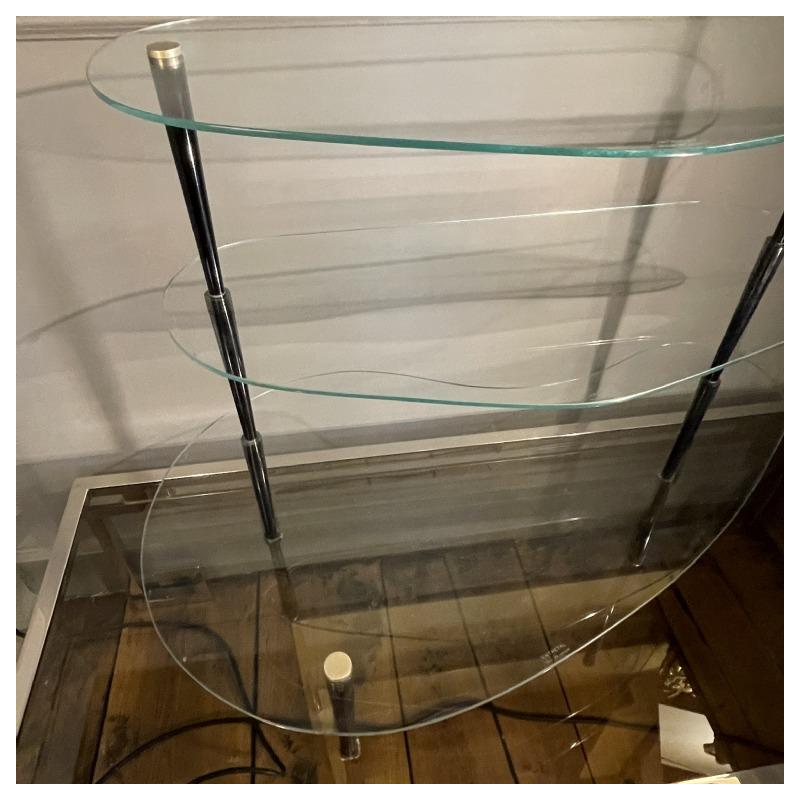 EDOARDO PAOLI, salontafel met 3 planken / winkeldisplay, 1950s