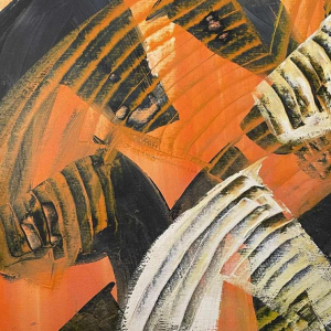 Jean-Luc DOSSCHE (1955-) oil on canvas marouflaged