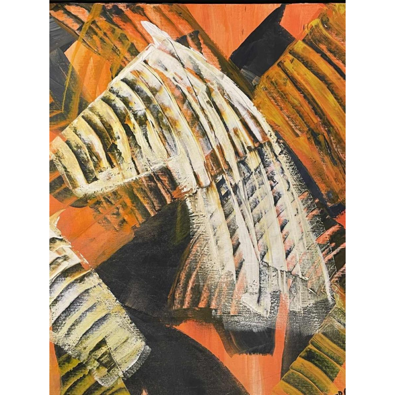 Jean-Luc DOSSCHE (1955-) oil on canvas marouflaged