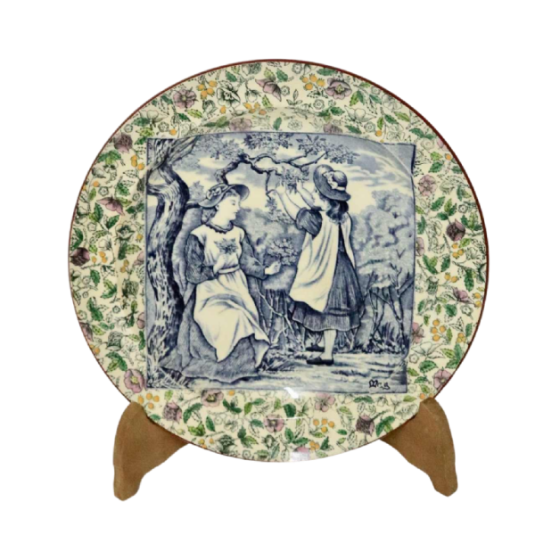 Helen Miles - Wedgwood - Assiette en faïence - carreau mois de mai - 1882