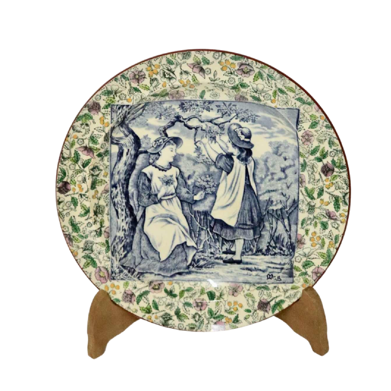 Helen Miles - Wedgwood - Assiette en faïence - carreau mois de mai - 1882