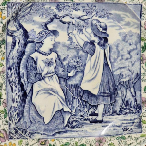 Helen Miles - Wedgwood - Aardewerk bord - Mei-tegel - 1882