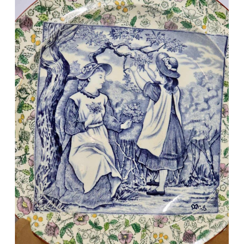 Helen Miles - Wedgwood - Aardewerk bord - Mei-tegel - 1882