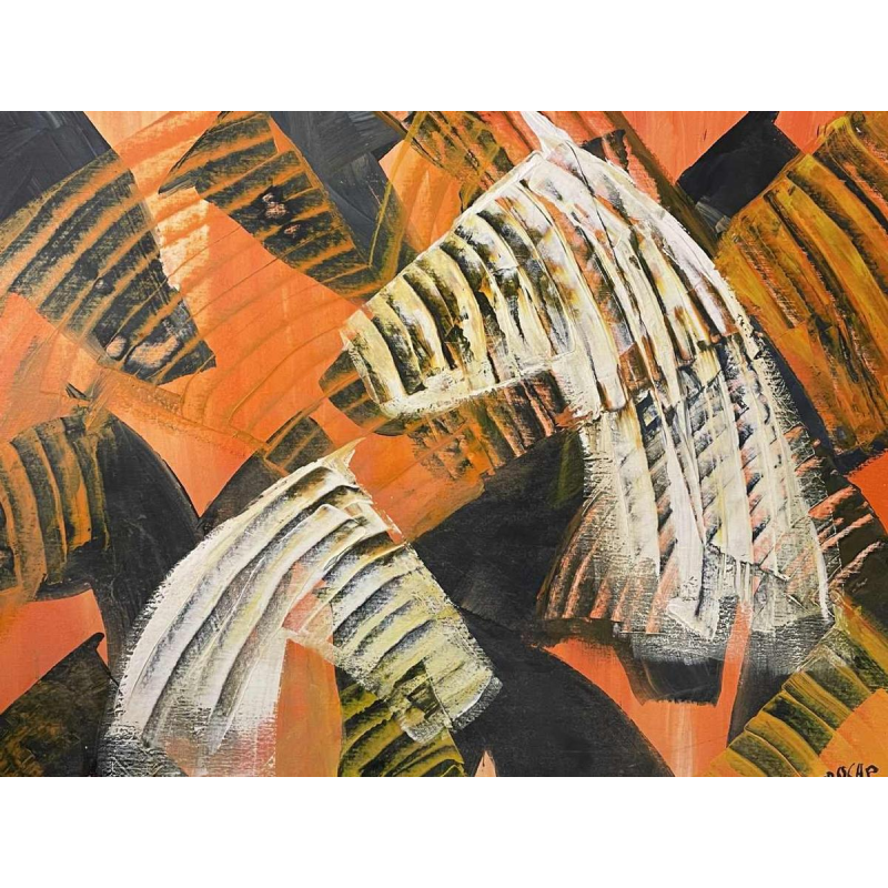 Jean-Luc DOSSCHE (1955-) oil on canvas marouflaged