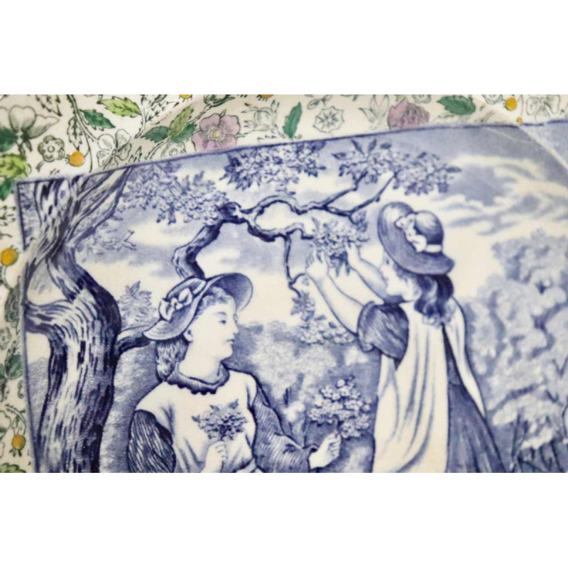 Helen Miles - Wedgwood - Assiette en faïence - carreau mois de mai - 1882