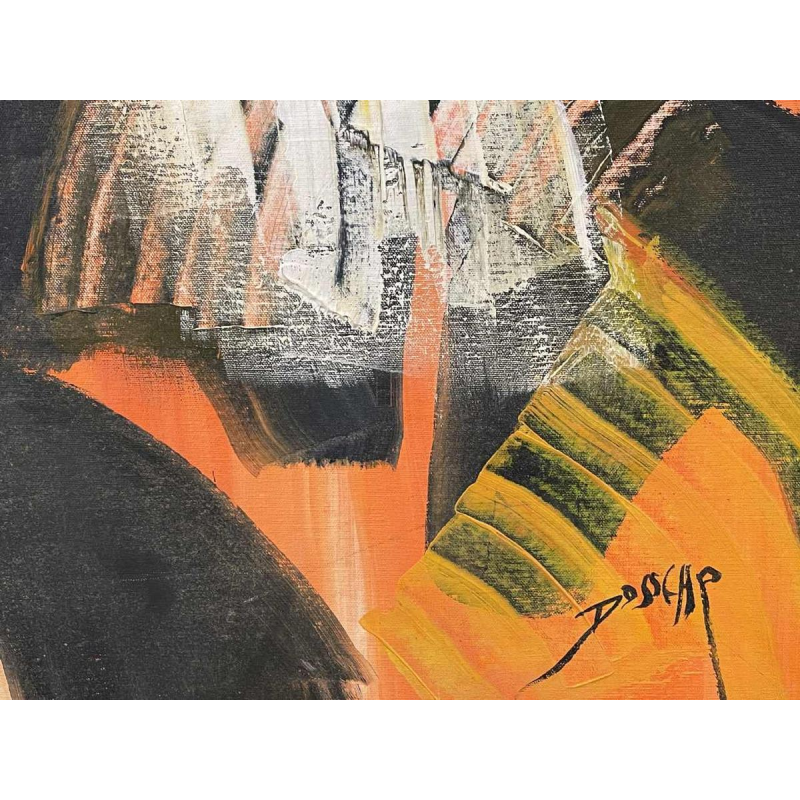 Jean-Luc DOSSCHE (1955-) huile sur toile marouflée