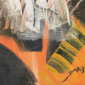 Jean-Luc DOSSCHE (1955-) huile sur toile marouflée