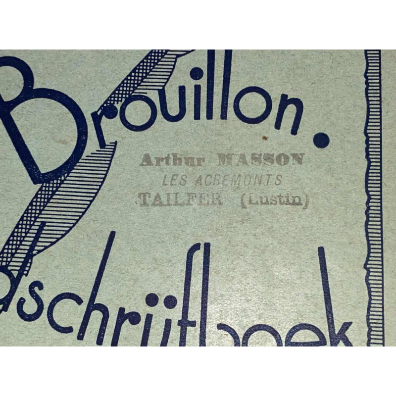 Arthur Masson - autograaf kladblok - ca 1948