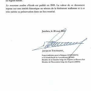 Arthur Masson - cahier de brouillon manuscrit autographe - ca 1948