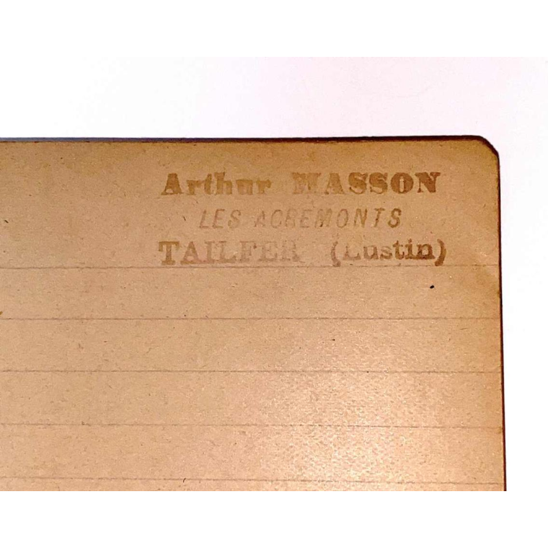 Arthur Masson - cahier de brouillon manuscrit autographe - ca 1948