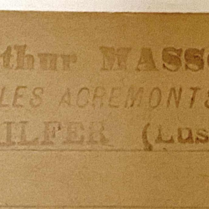 Arthur Masson - autograph draft notebook - ca 1948