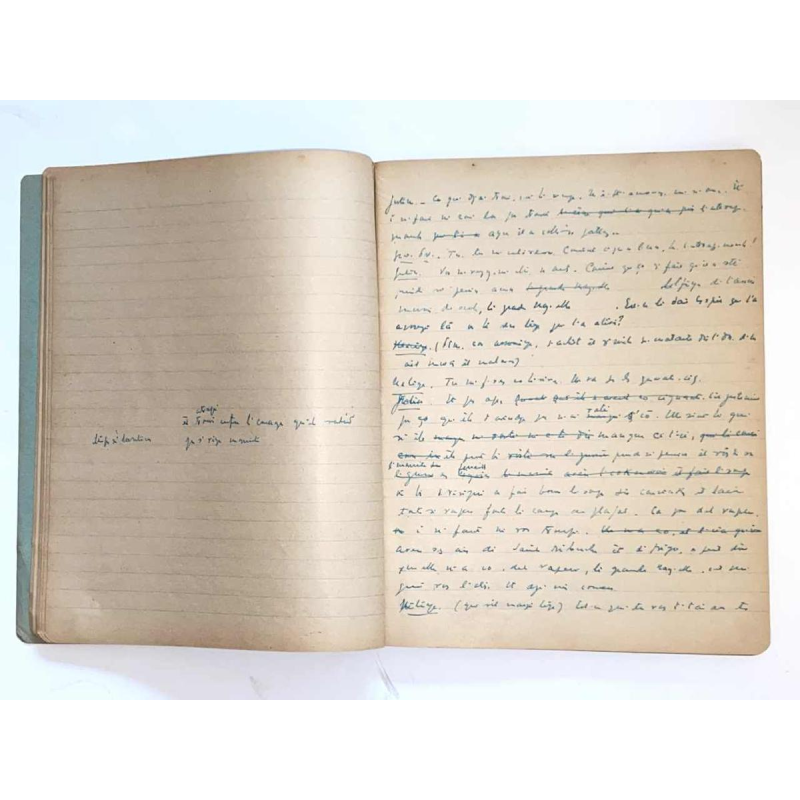 Arthur Masson - autograph draft notebook - ca 1948