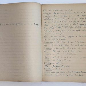 Arthur Masson - autograph draft notebook - ca 1948