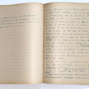 Arthur Masson - autograph draft notebook - ca 1948