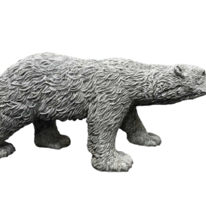 Bernard & Arnaud Bessoud Polar Bear patinated bronze animal sculpture, 21st century