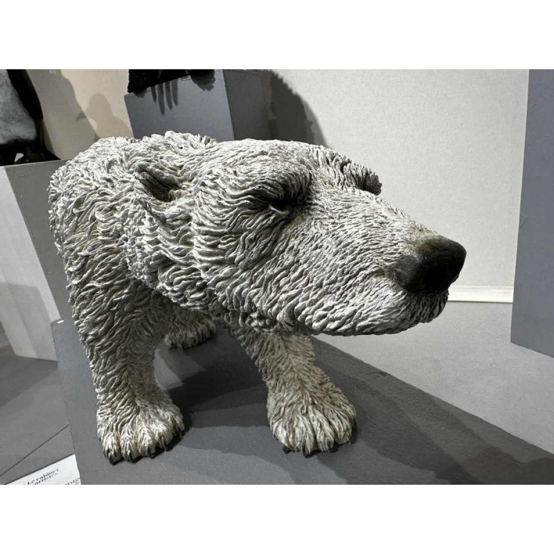 Bernard & Arnaud Bessoud 'Ours Polaire' sculpture animalière en bronze patiné, XXIe s