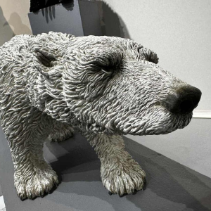 Bernard & Arnaud Bessoud 'Ours Polaire' sculpture animalière en bronze patiné, XXIe s