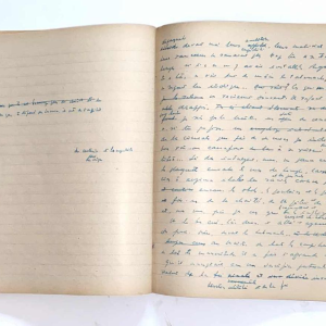 Arthur Masson - autograph draft notebook - ca 1948