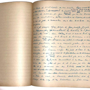 Arthur Masson - autograph draft notebook - ca 1948