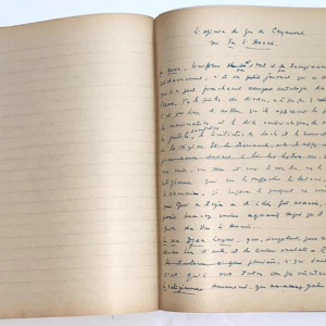 Arthur Masson - cahier de brouillon manuscrit autographe - ca 1948