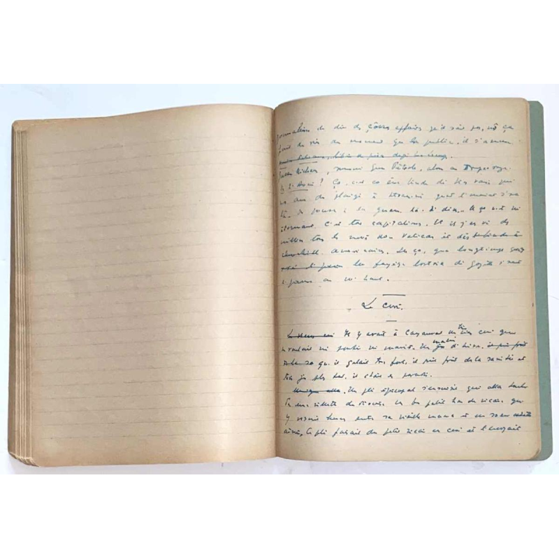 Arthur Masson - autograph draft notebook - ca 1948