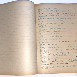 Arthur Masson - autograph draft notebook - ca 1948