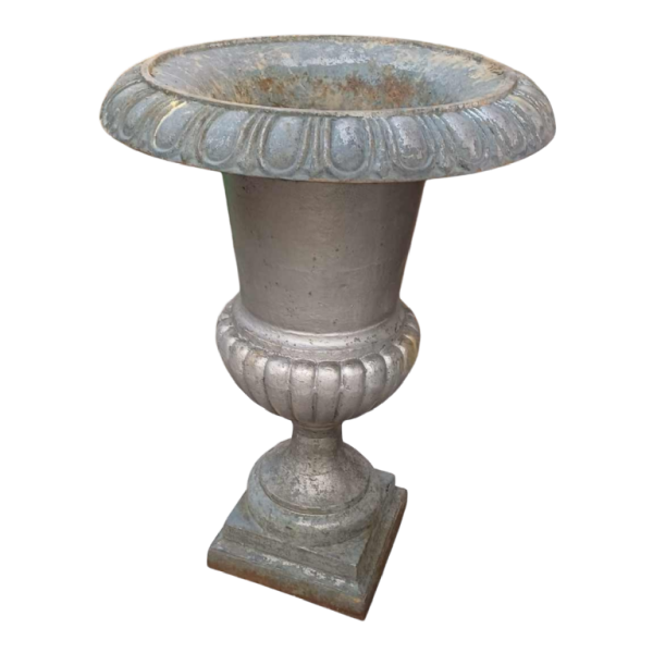 Grote gietijzeren Medici vaas 95cm, 19e eeuw