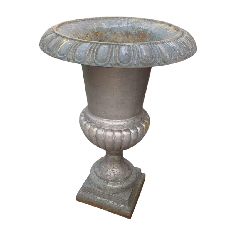 Grote gietijzeren Medici vaas 95cm, 19e eeuw