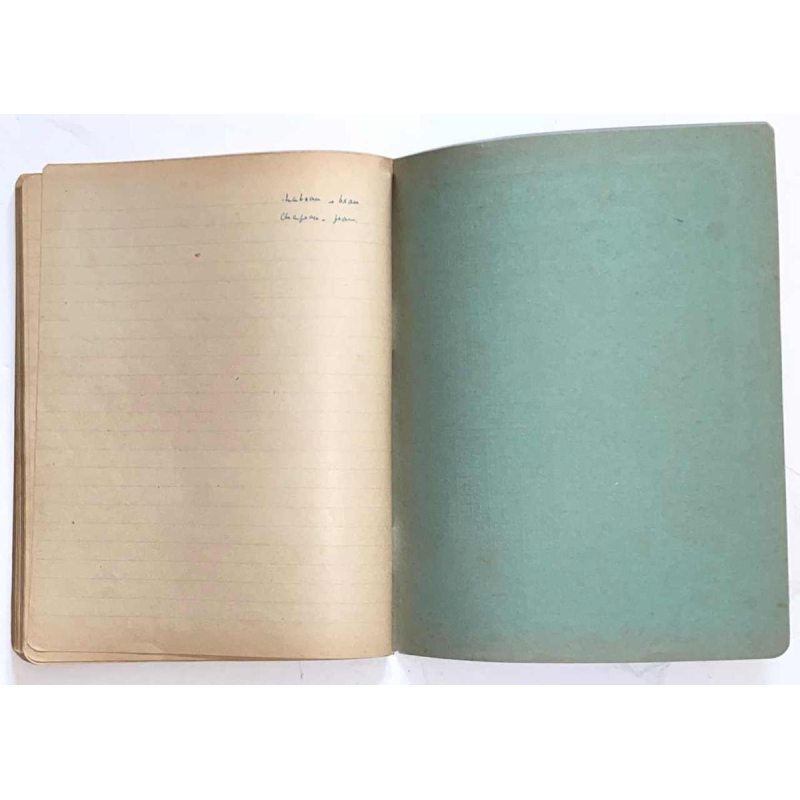 Arthur Masson - autograph draft notebook - ca 1948