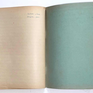 Arthur Masson - autograph draft notebook - ca 1948