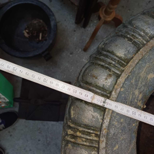 Large cast iron Medici vase 95cm, 19th century