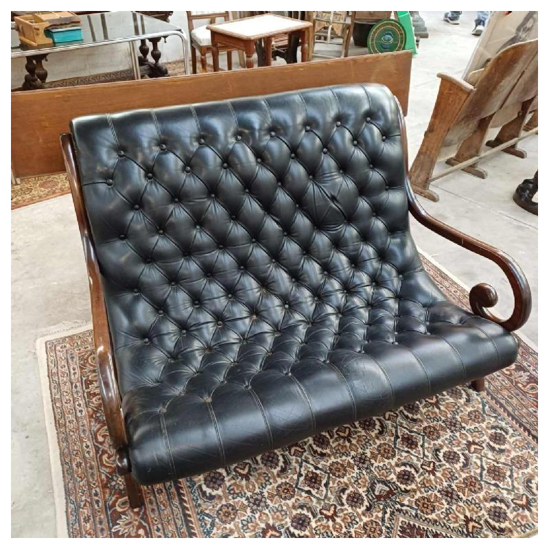 Chesterfield 2-zitsbank en 2 schommelstoelen, ca 1960