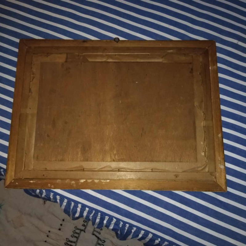 JAMINI ROY 'Vlucht naar Egypte' Schilderij Origineel Tempera