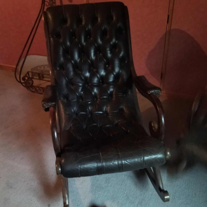 Chesterfield canapé 2 places et 2 rocking chair, ca 1960