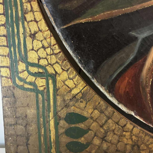 Naar Carlo Dolci 'De Aankondiging' schilderij olieverf op doek, italiaanse school, Toscane 19e eeuw