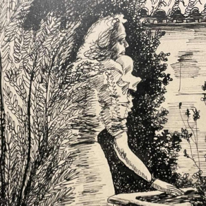 Yvonne PERIN (1905-1967) dessin à lencre