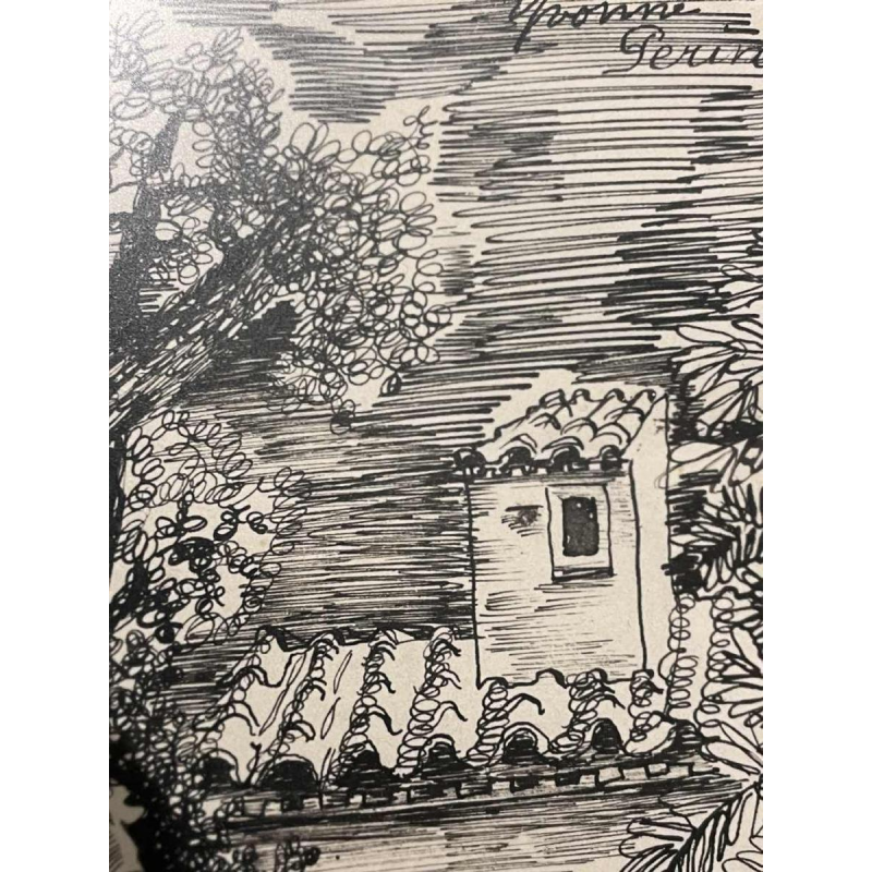 Yvonne PERIN (1905-1967) dessin à lencre